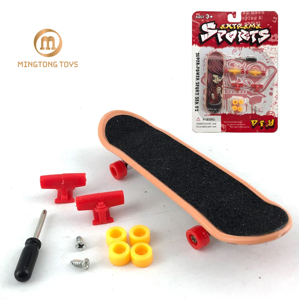 Atacado mesa promocional presente fabricante removível mini dedo skate brinquedo