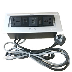 Toma de corriente Universal emergente, Hub multimedia multifunción, conexión de datos de potencia, caja para toma de sobremesa de oficina, CE 10A/16A - Product Image 3