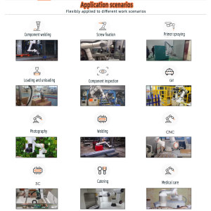 Robot CNC Robots de marco industrial de 6 ejes precisos y precisos para la industria Brazo de robot de soldadura colaborativo para manejo de materiales - Product Image 5