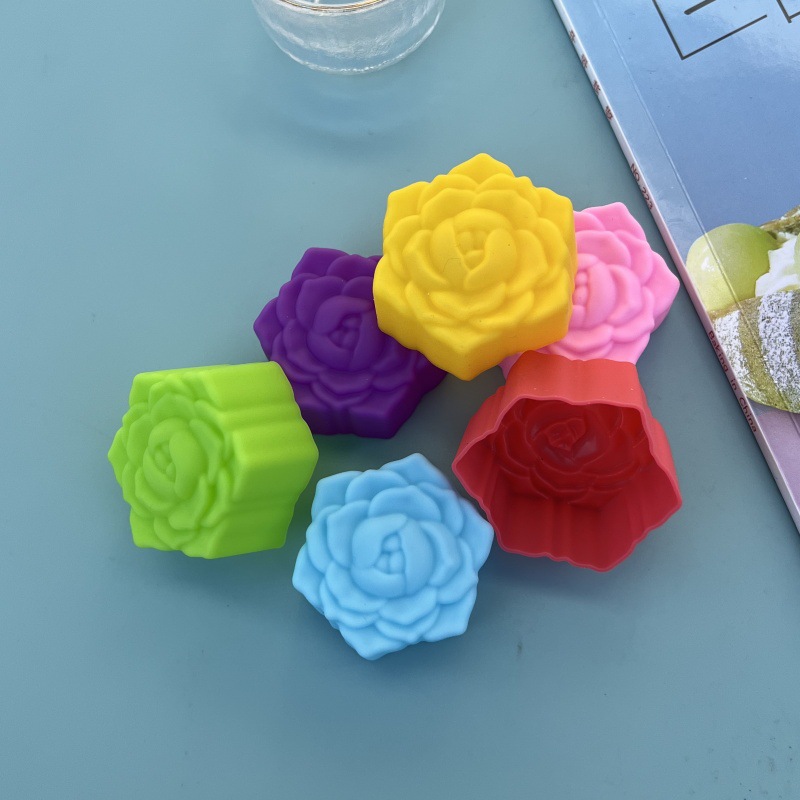 Couleur aléatoire-fleur de pivoine de 5 cm