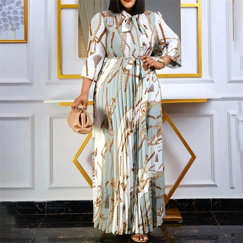 2022 classico tradizionale Vetements-Femme- Nouveaut African Kitenge Design Maxi Dress
