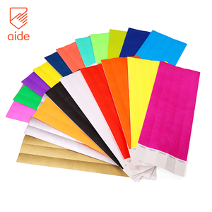 Giấy tùy chỉnh dây đeo cổ tay Dupont nhận dạng Vòng đeo tay không thấm nước có thể in Tyvek Vòng đeo tay Tyvek vé cho các sự kiện - Product Image 1