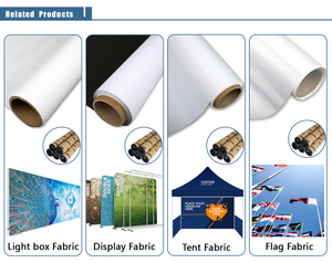 Sublimación de impresión digital/UV/Impresión de látex Malla Bandera Tela Impresión directa Bandera Fabric120gsm y buena penetración