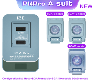 <strong>I2C</strong> P14 Pro BGA110 BGA70 PCIE NAND HDD <strong>Programmer</strong> for iPhone 6 to 14 Pro Max Purple Screen SYSCFG Data Read Write SN Unbind Wifi - Product Image 6