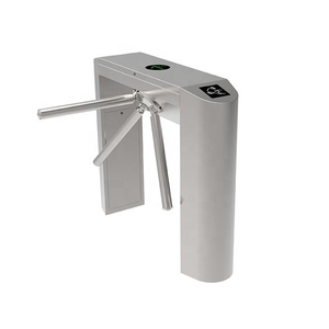 Sistema di controllo accessi RFID semiautomatico tornello a treppiede verticale con braccio a goccia a 3 bracci - Product Image 4
