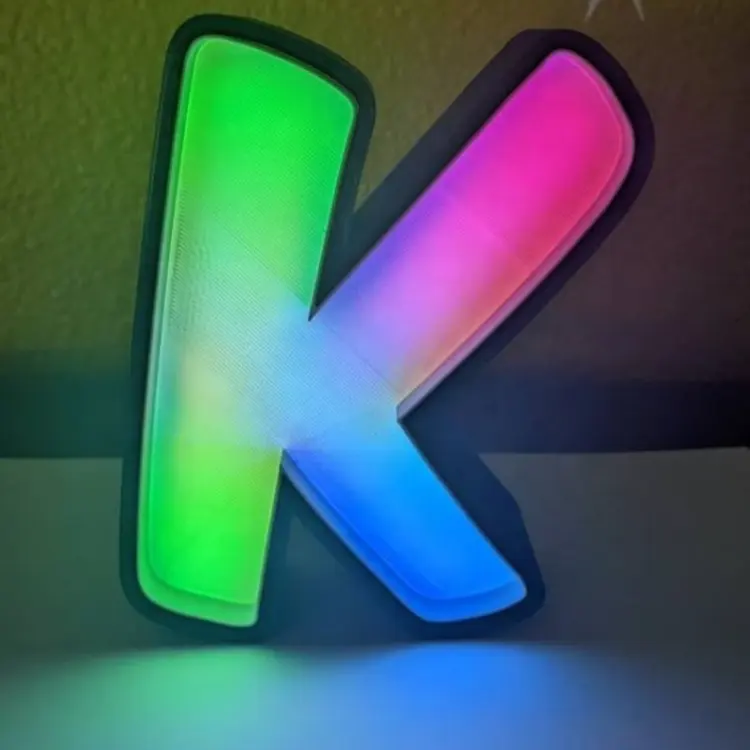 RGB mudando cor LED letras, letras 3D letters marquee para loja empresa publicidade sinais