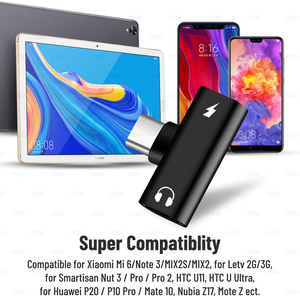 USB C อะแดปเตอร์หูฟัง2 in 1 USB C TO USB C ช่องเสียบหูฟัง HIFI DAC พร้อมอะแดปเตอร์ชาร์จเร็วสำหรับ iPhone 15 15PROMAX Samsung - Product Image 3