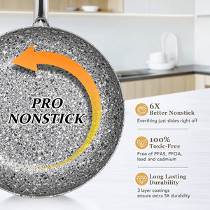 Bộ Dụng Cụ Nấu Ăn Nhà Bếp Siêu Chống Dính Với Bộ Dụng Cụ Nấu Ăn Bằng Đá Phủ - Product Image 3