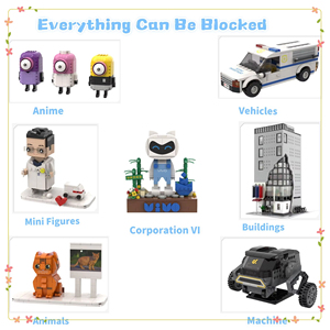 JIZAI Custom Building Blocks Modelos 3D Miniatura Montagem Manual Building Block Sets para Novos Moda Lembranças Presentes