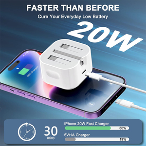 İngiltere tak 20W USB C güç adaptörü Chargeur iphone şarj aleti hızlı şarj kablo adaptörü apple iphone şarj cihazı 16 şarj için - Product Image 2