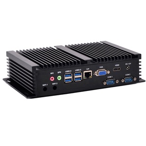 OEM Linux Win10 OSインダストリアルエッジコンピューティングミニPCボックスコンピュータ128G SSD VGA RS232ファンレスインダストリアルミニPCデスクトップ - Product Image 2