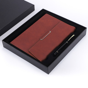 Emboss Logo Fall gebunden gefüttert Seite Vegan Leder <span class=keywords><strong>Notebook</strong></span> Tagebuch Notizbuch mit Schloss Hot Sale Custom Design PU Leder Geschenk