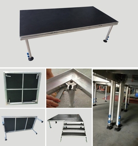 Aluminium 1,22*1,22 m oder 1,22*2,44 m Mini tragbare Bühnen plattform mit fester Höhe, einfach einzurichten, hochwertige Bühnen plattform zum Verkauf - Product Image 4
