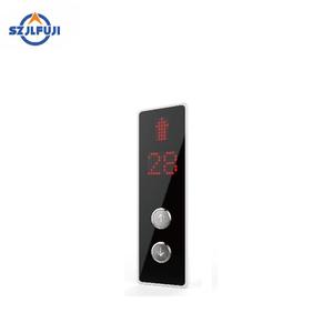 Akıllı basma düğmesi nokta ile cam tipi asansör COP LOP/LCD ekran 304SS duvara monte tipi - Product Image 3