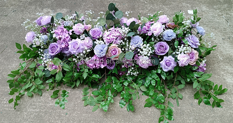 15# Muro di fiori viola