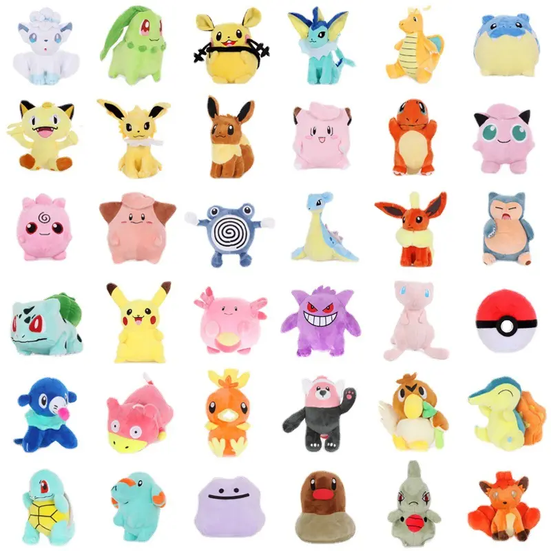 Fabbrica a buon mercato promozionale all'ingrosso 20CM pokemon giocattoli di peluche Pikachu Charmander Bulbasaur Grabber machine Doll Pokemon