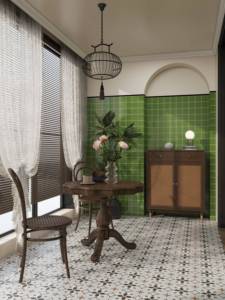 Màu xanh đậm 97*97mm đầy màu sắc khảm sang trọng Gạch <span class=keywords><strong>Mosaic</strong></span> pha lê khảm khuôn sàn gạch thủ công cho trong nhà - Product Image 5