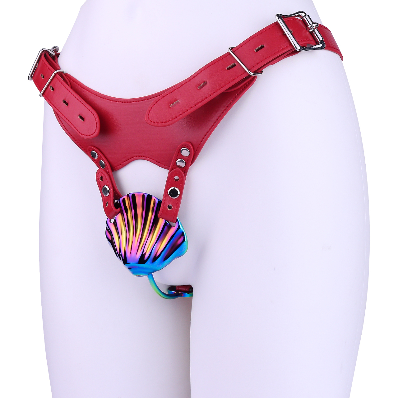 cage colorée + ceinture rouge