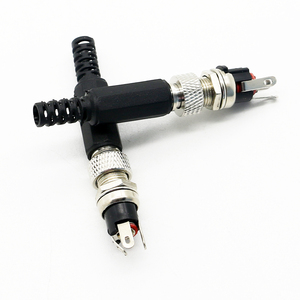 5.5mmx 2.1mm DC電源プラグDC電源ジャックソケットパネルコネクタブラック - Product Image 2