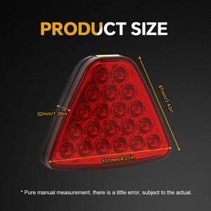 Araç aydınlatma sistemi, yanıp sönen otomatik fren lambası 12V kırmızı kuyruk led araba geri ışık - Product Image 6