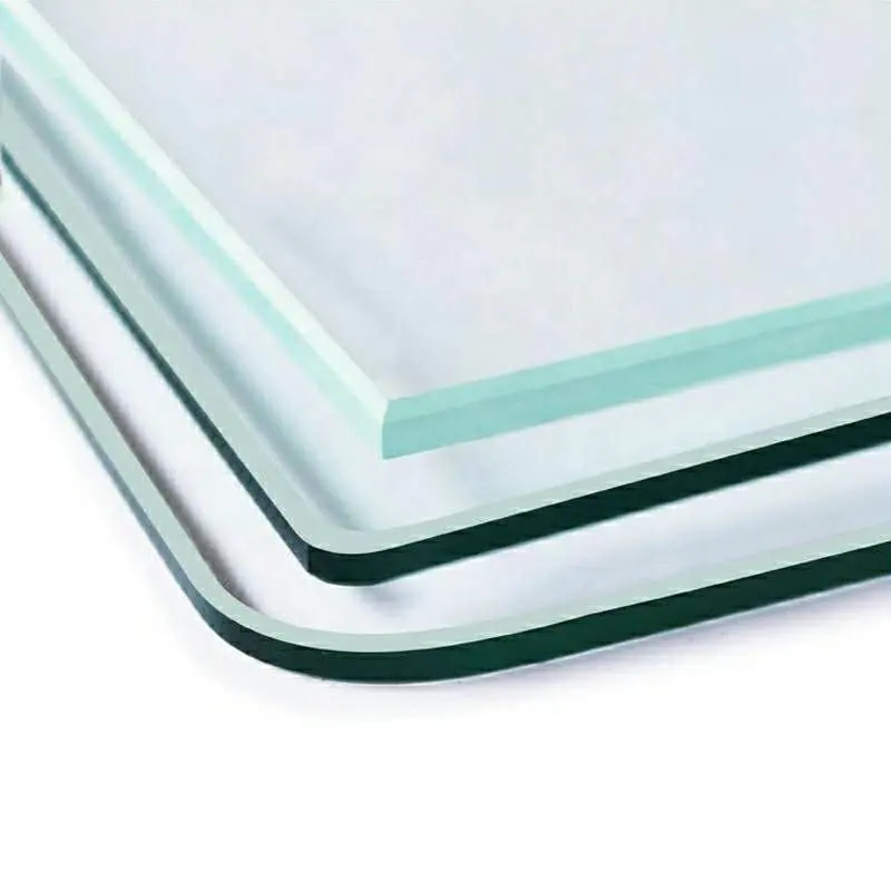 1/4 polegada design cristal transparente temperado corte topo de vidro endurecido preços para mesa