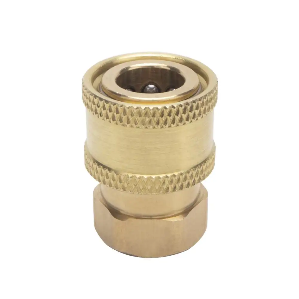 1/4" Schnellverschluss auf BSP 1/4" innengefaden Hochdruckreinigungsschlauch Adapter düse Gold