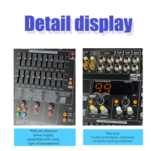 LAIKESI MB1004FX 10channels <strong>Microphone</strong> <strong>Inputs</strong> <strong>Audio</strong> Mixer with USB Digital Effect Recording Function PC Connection - Product Image 6