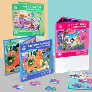 Magnetic Dinosaur <strong>Pattern</strong> Cognition Puzzle <strong>Book</strong> Foldable Educational Quiet Toy <strong>Book</strong> for Kids - Product Image 2