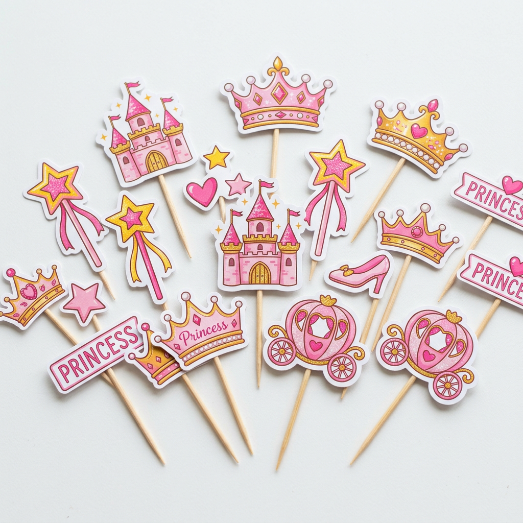 Pink Princess & Fairy Tale cake decoration