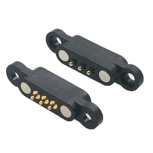 Magnetic Spring Pogo Pin Connector 3 Pin Pitch 2.3 MM Through Holes <strong>PCB</strong> Mount Male Female Probe <strong>DC</strong> Power Charge <strong>Socket</strong> - Product Image 2