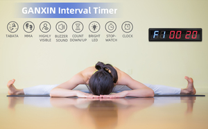 Indoor Home Einzelperson Training 2,3-Zoll-Display Digital Countdown Intervall uhr LED Workout Gym Timer mit Fernbedienung - Product Image 4