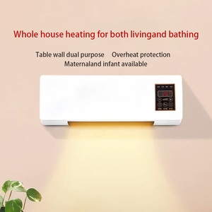 Calentador de espacio eléctrico con pantalla Digital 2 en 1 montado en la pared con Control remoto para uso doméstico dormitorio sala de estar - Product Image 6