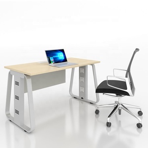 Fashion <strong>Three</strong>-person Seating Workstation Desk Stand Circular Layout 3 Seat <strong>Computer</strong> Desk Frame Leg - Product Image 5