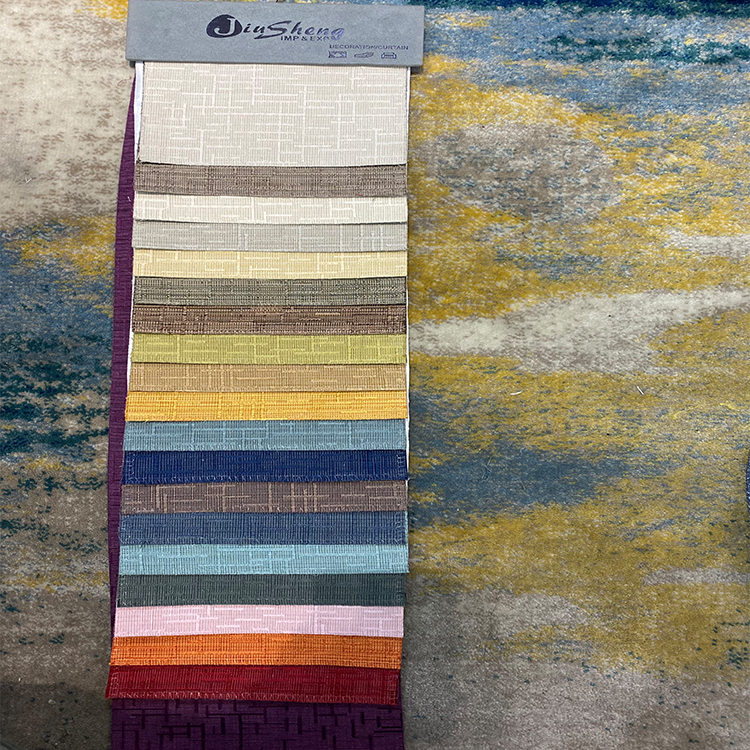 Nous allons nous montrer la couleur du tissu