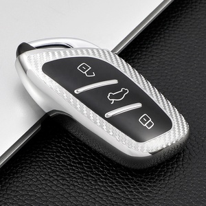 Gold Edge <strong>Key</strong> Fob Cover Fit for Roewe RX5 <strong>MG</strong> <strong>ZS</strong> GT GS 350 360 750 W5 Class Accessories Soft TPU Protection Car Case Shell - Product Image 3