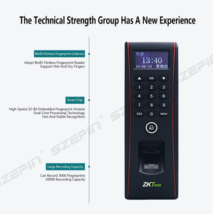 ZK-teclado impermeable TF1700 IP65, Control de acceso biométrico con huella dactilar para tarjeta RFID, sistema de Control de acceso de puerta - Product Image 6