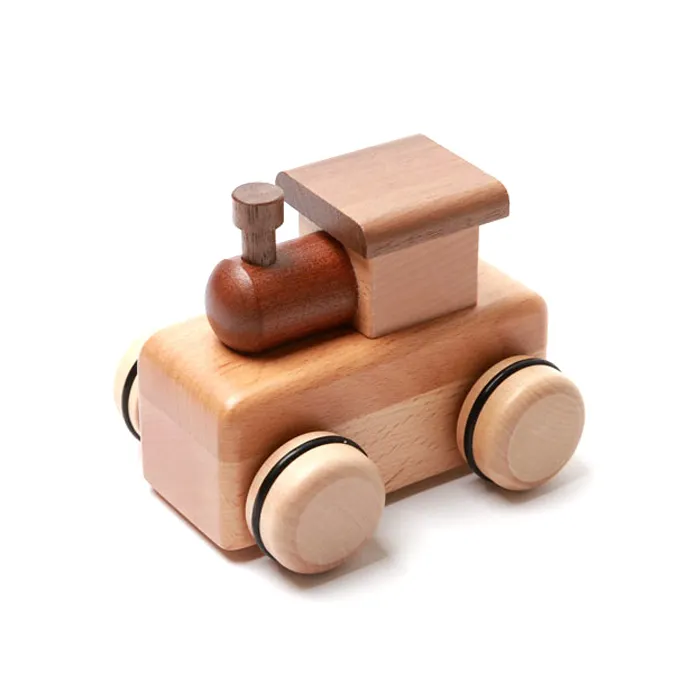 बच्चों के लिए शैक्षिक लकड़ी की खिलौना कार