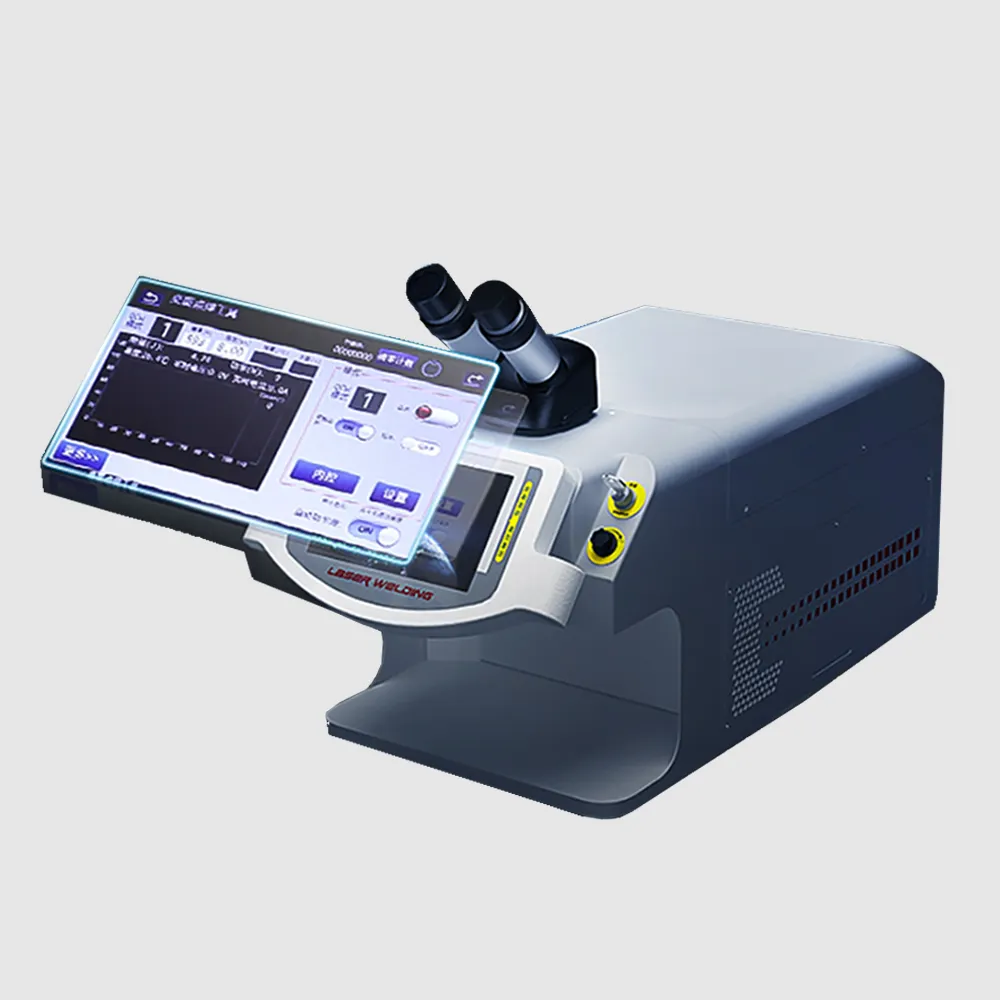 Orologio ad alta efficienza di lavoro o pezzi di ricambio di precisione saldatrice laser visualizzazione in tempo reale dello stato di lavoro