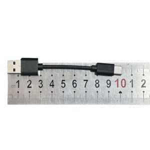 耐用2A 10厘米USB A至USB C快速充电线黑色批量销售促销价格用于电源组扬声器等 - Product Image 4