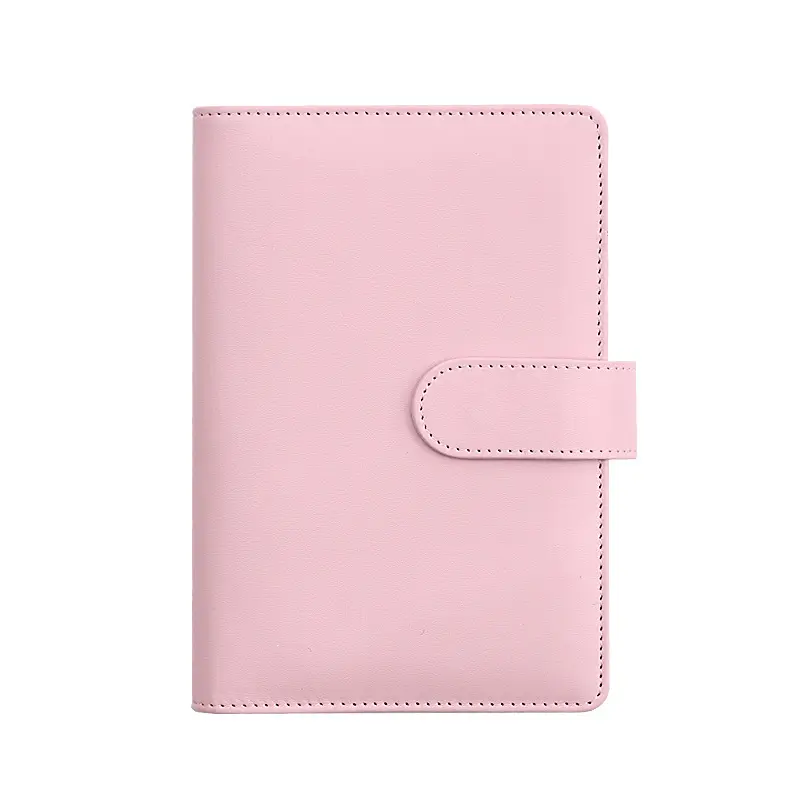 Gran oferta, paquete personalizado, papel A5 con reglas universitarias, carpeta de efectivo de 6 bobinas, álbum de recortes, cuaderno de piel sintética con hojas sueltas