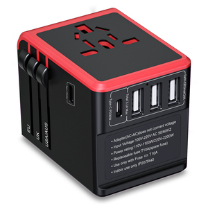 Enchufes múltiples 2 tipo C 3USB enchufe portátil mundo Universal carga rápida Tailandia adaptador de viaje - Product Image 2