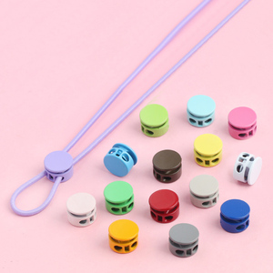 Có thể điều chỉnh 2 lỗ đầy màu sắc mùa xuân kim loại End Cord khóa dây rút <span class=keywords><strong>Stopper</strong></span> - Product Image 5