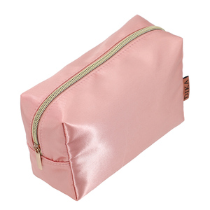 <strong>New</strong> Design Shiny Silk Satin Fabric Makeup Cosmetic Toiletry Organizer Zipper Beauty Bag Make up Gift <strong>Pouch</strong> with Logo Custom - Product Image 1