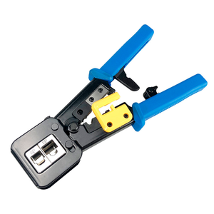 RJ45 RJ11 RJ12 CAT7 EZ Crimper เครื่องมือผ่านเครื่องมือจีบ EZ Cat7 Cat6 Cat5e สายเคเบิลเครือข่าย rj45 เครื่องมือจีบ - Product Image 1