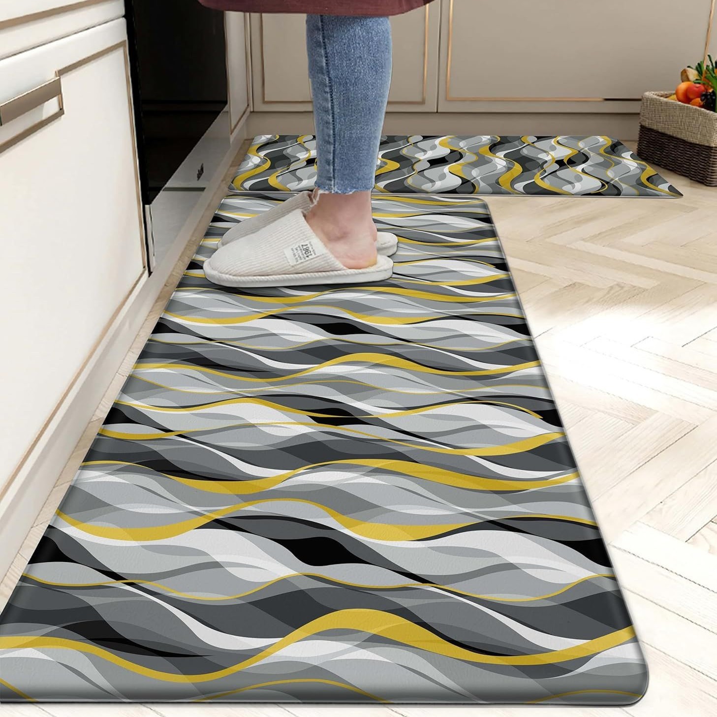 Tapis de cuisine abstrait JN-12
