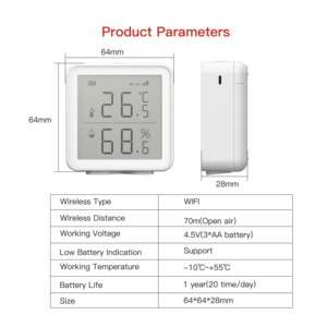 Monitor de temperatura, puerta de enlace, registrador de datos, temperatura, humedad, puerta de enlace LoRa con interfaz WiFi LAN - Product Image 6