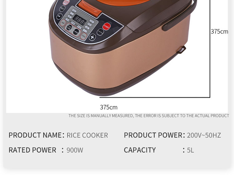 Home Cooking High Quality Commercial Cooker White Sliver Liner 8 IN 1 skylight smart multi  No Stick Rice Cooker