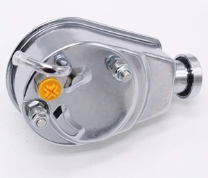 Chevy GM SBC R3912/Chevy VA0146 otomobil parçaları için a-can tarzı anahtar yolu ile krom Saginaw hidrolik direksiyon pompası - Product Image 3