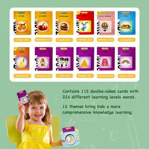 Çocuklar için erken öğrenme bilişsel Flash kartları ABC İngilizce arapça fransızca İspanyolca alfabe plastik öğretici oyuncaklar EN71 konuşuyor - Product Image 2