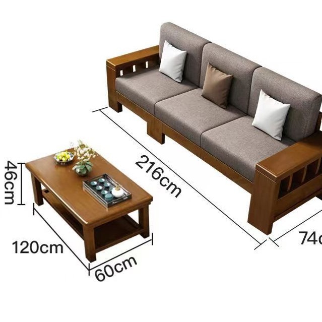 Table basse longue trois places